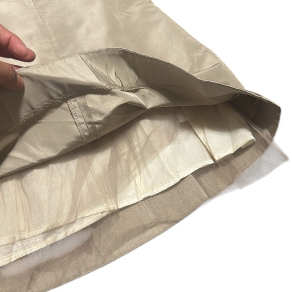 J CREW NWT Elegant Strapless A-Line Midi Dress San Color 100% Silk Size 8 - Picture 4 of 10